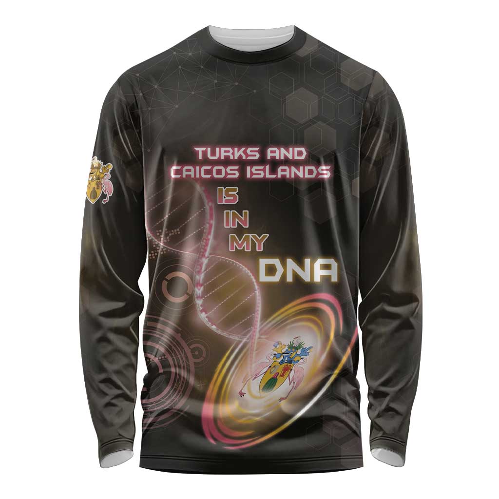 Personalized Turks And Caicos Islands Is In My DNA Long Sleeve Shirt - Wonder Print Shop