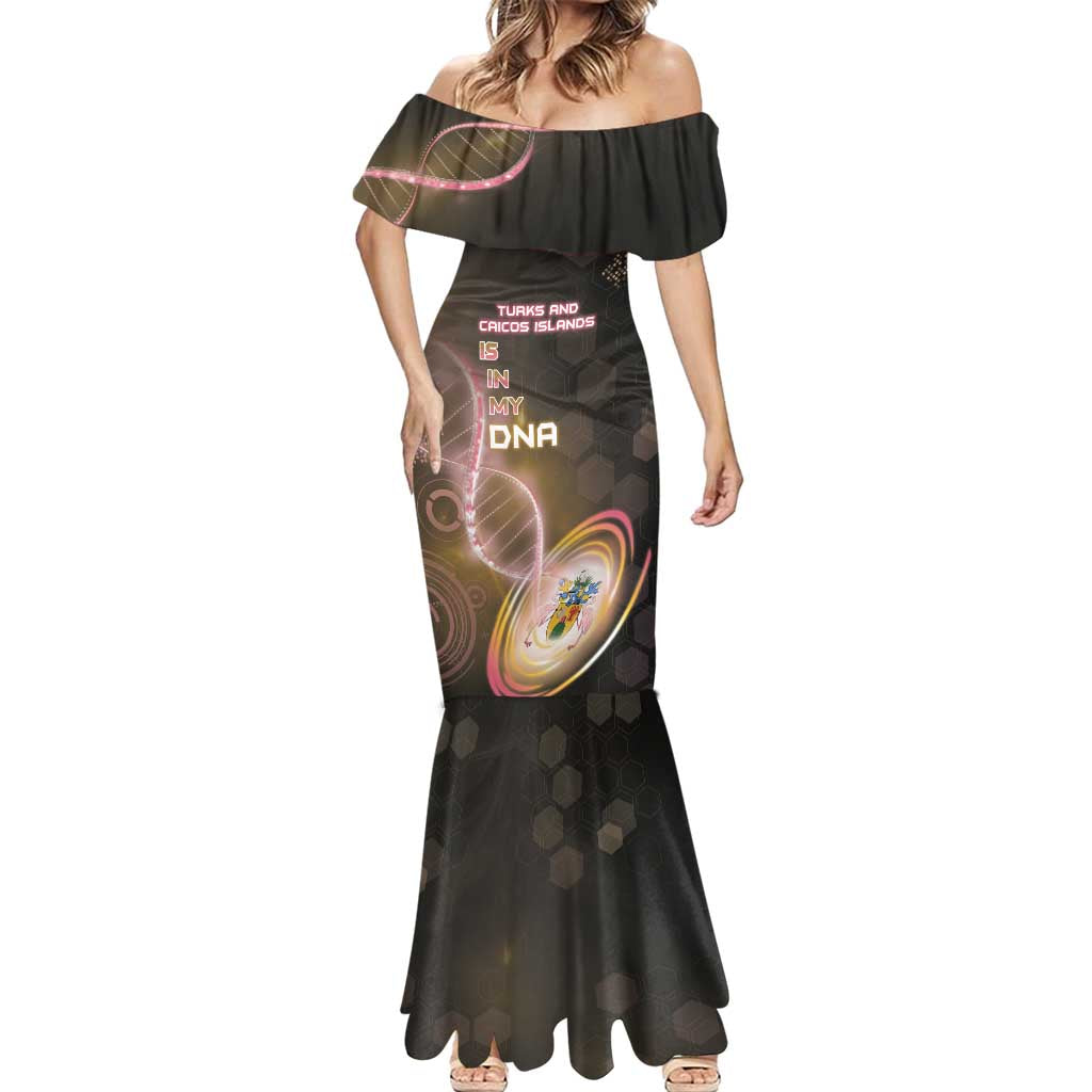 Personalized Turks And Caicos Islands Is In My DNA Mermaid Dress - Wonder Print Shop