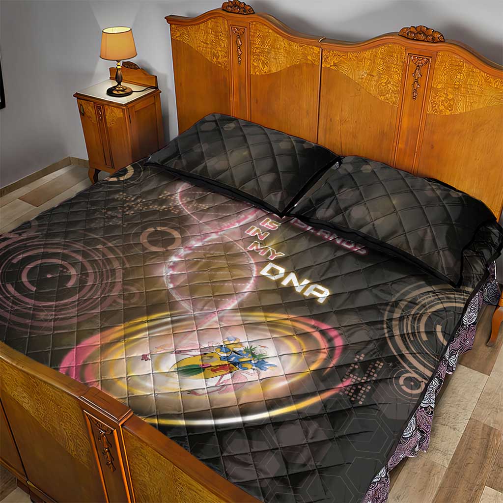 Turks And Caicos Islands Is In My DNA Quilt Bed Set - Wonder Print Shop