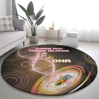 Turks And Caicos Islands Is In My DNA Round Carpet - Wonder Print Shop