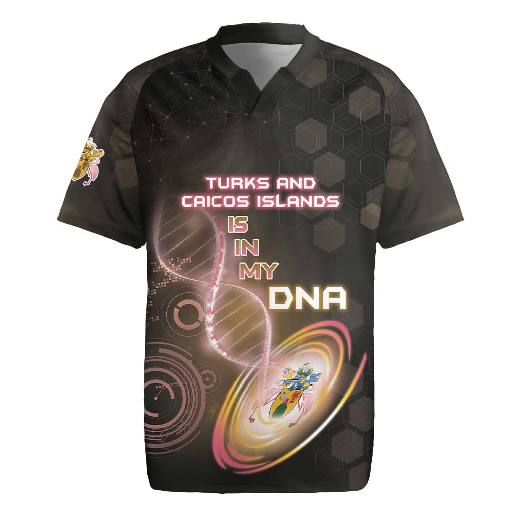 Personalized Turks And Caicos Islands Is In My DNA Rugby Jersey - Wonder Print Shop