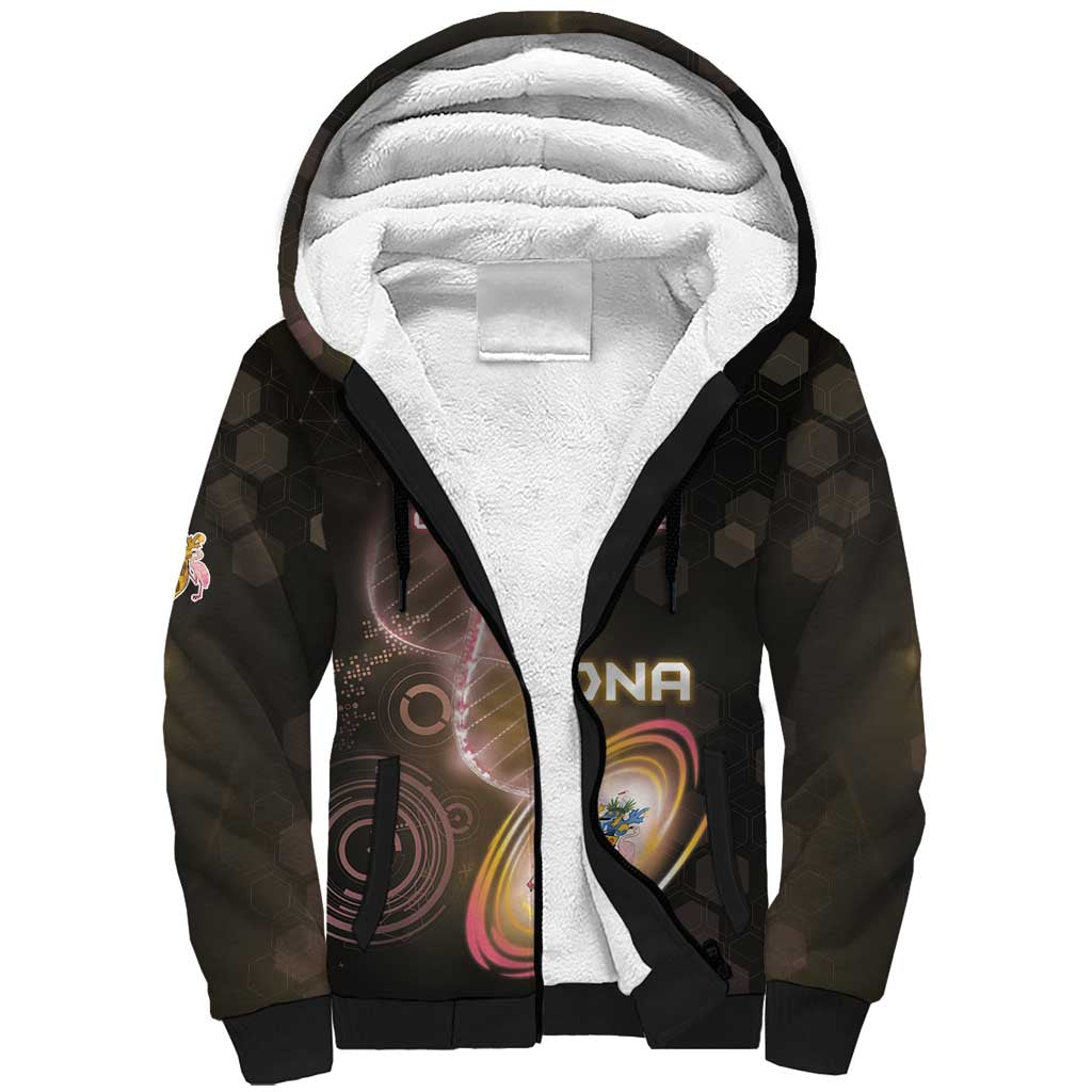 Personalized Turks And Caicos Islands Is In My DNA Sherpa Hoodie - Wonder Print Shop