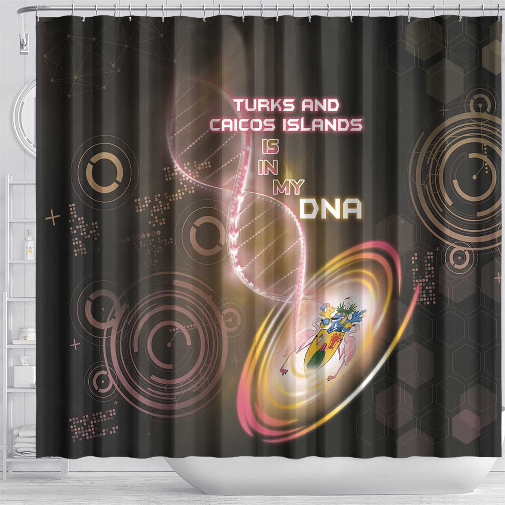 Turks And Caicos Islands Is In My DNA Shower Curtain - Wonder Print Shop