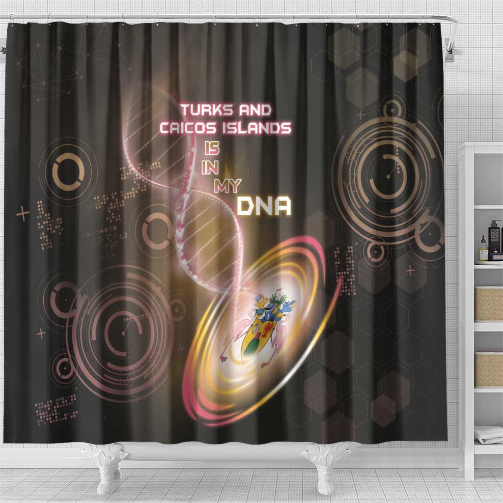 Turks And Caicos Islands Is In My DNA Shower Curtain - Wonder Print Shop