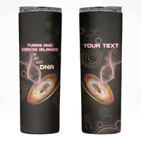 Personalized Turks And Caicos Islands Is In My DNA Skinny Tumbler - Wonder Print Shop