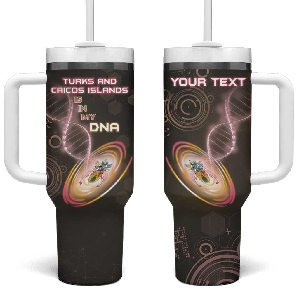Personalized Turks And Caicos Islands Is In My DNA Tumbler With Handle - Wonder Print Shop
