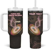 Personalized Turks And Caicos Islands Is In My DNA Tumbler With Handle - Wonder Print Shop