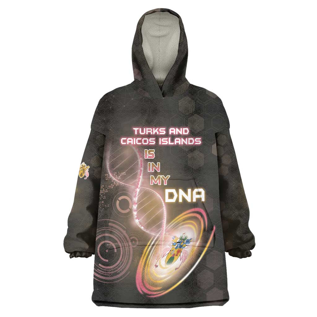 Personalized Turks And Caicos Islands Is In My DNA Wearable Blanket Hoodie - Wonder Print Shop