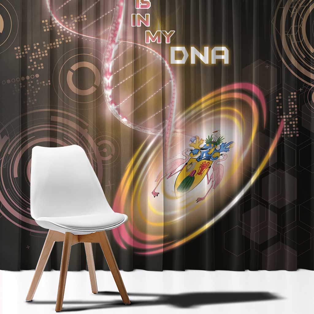 Turks And Caicos Islands Is In My DNA Window Curtain - Wonder Print Shop