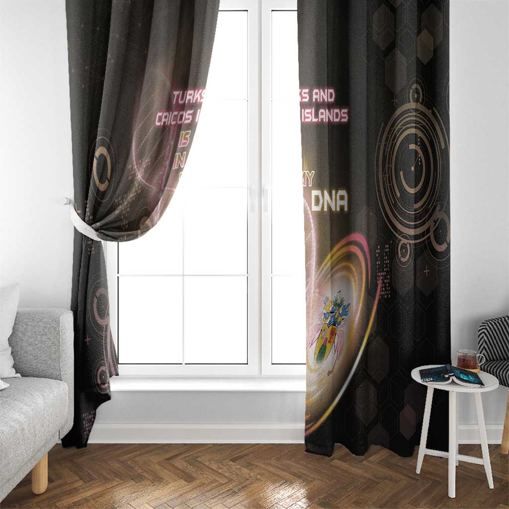 Turks And Caicos Islands Is In My DNA Window Curtain - Wonder Print Shop
