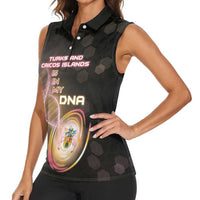 Personalized Turks And Caicos Islands Is In My DNA Women Sleeveless Polo Shirt - Wonder Print Shop