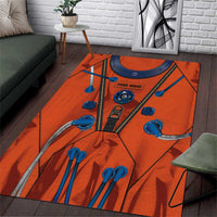 Personalized Astronaut Area Rug Space Diving Suit India - Wonder Print Shop