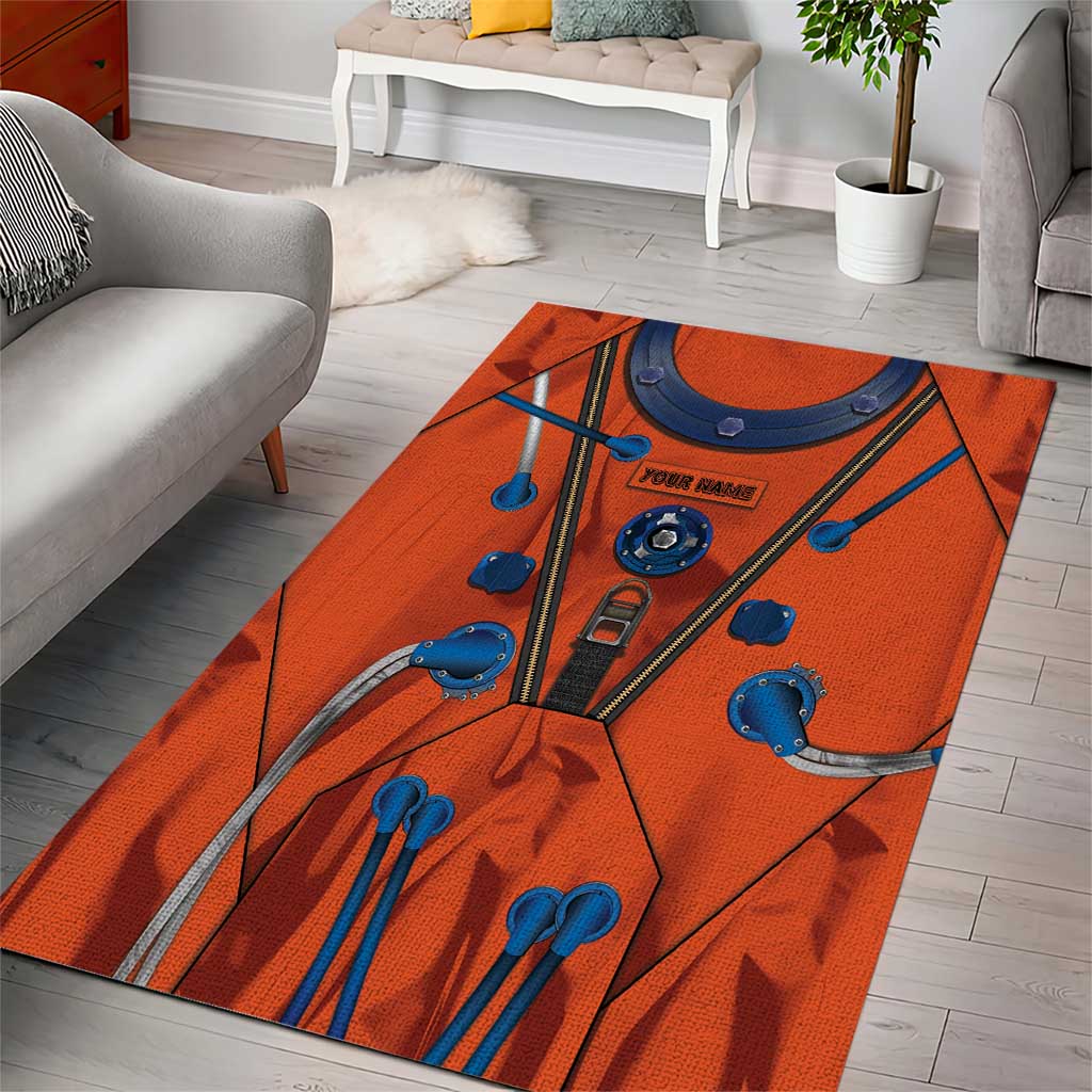 Personalized Astronaut Area Rug Space Diving Suit India - Wonder Print Shop