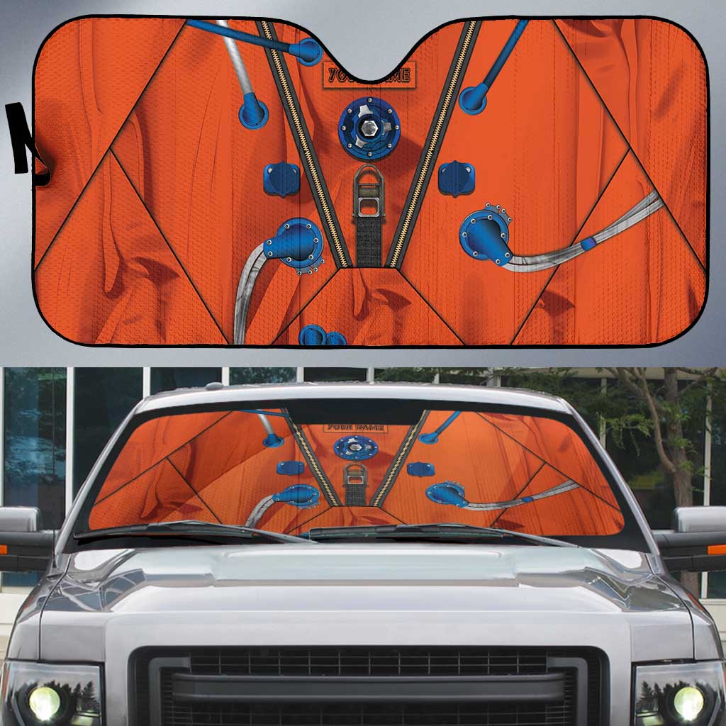 Personalized Astronaut Auto Sun Shade Space Diving Suit India - Wonder Print Shop