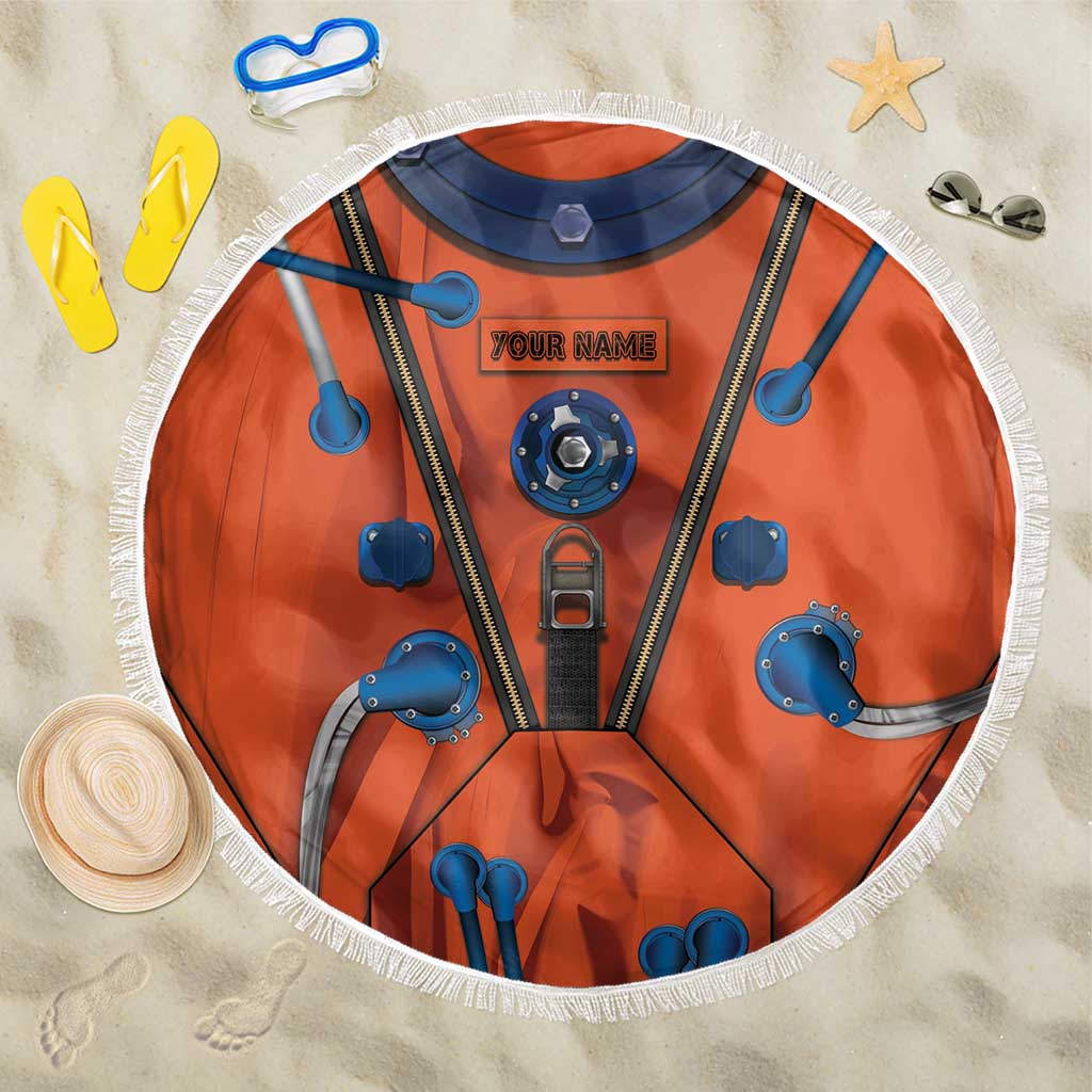 Personalized Astronaut Beach Blanket Space Diving Suit India - Wonder Print Shop