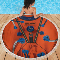 Personalized Astronaut Beach Blanket Space Diving Suit India - Wonder Print Shop