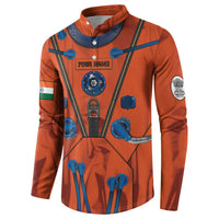 Personalized Astronaut Button Sweatshirt Space Diving Suit India - Wonder Print Shop