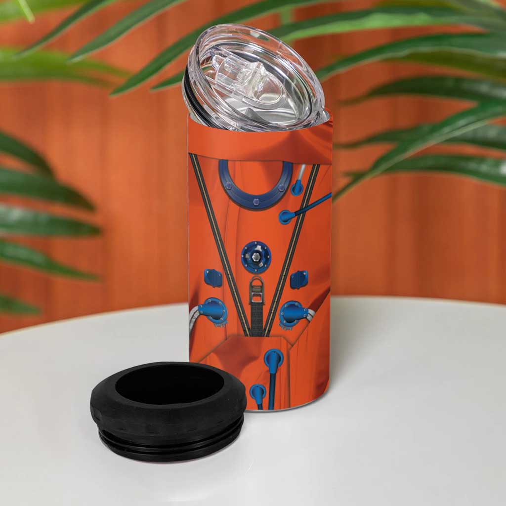 Personalized Astronaut 4 in 1 Can Cooler Tumbler Space Diving Suit India - Wonder Print Shop