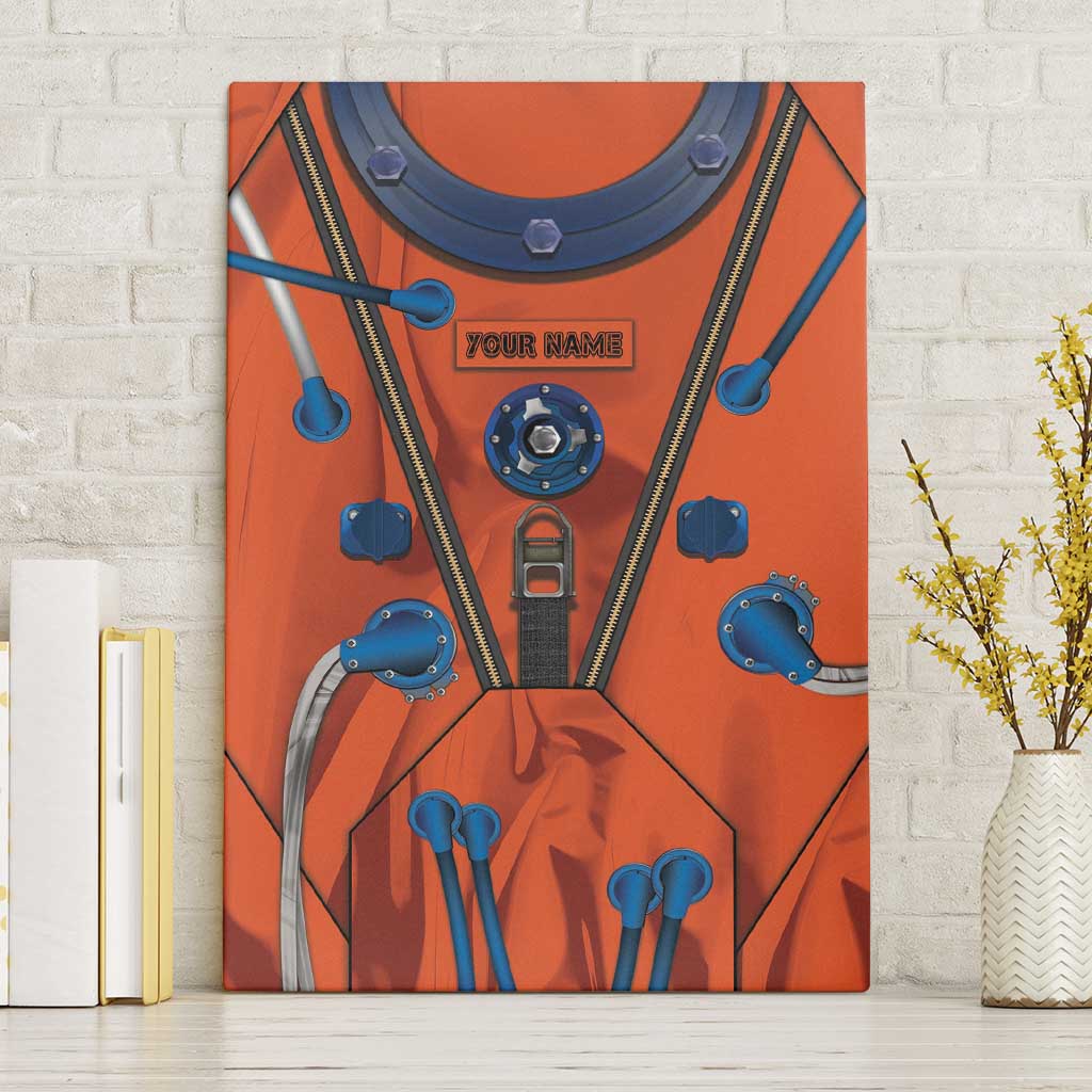 Personalized Astronaut Canvas Wall Art Space Diving Suit India - Wonder Print Shop