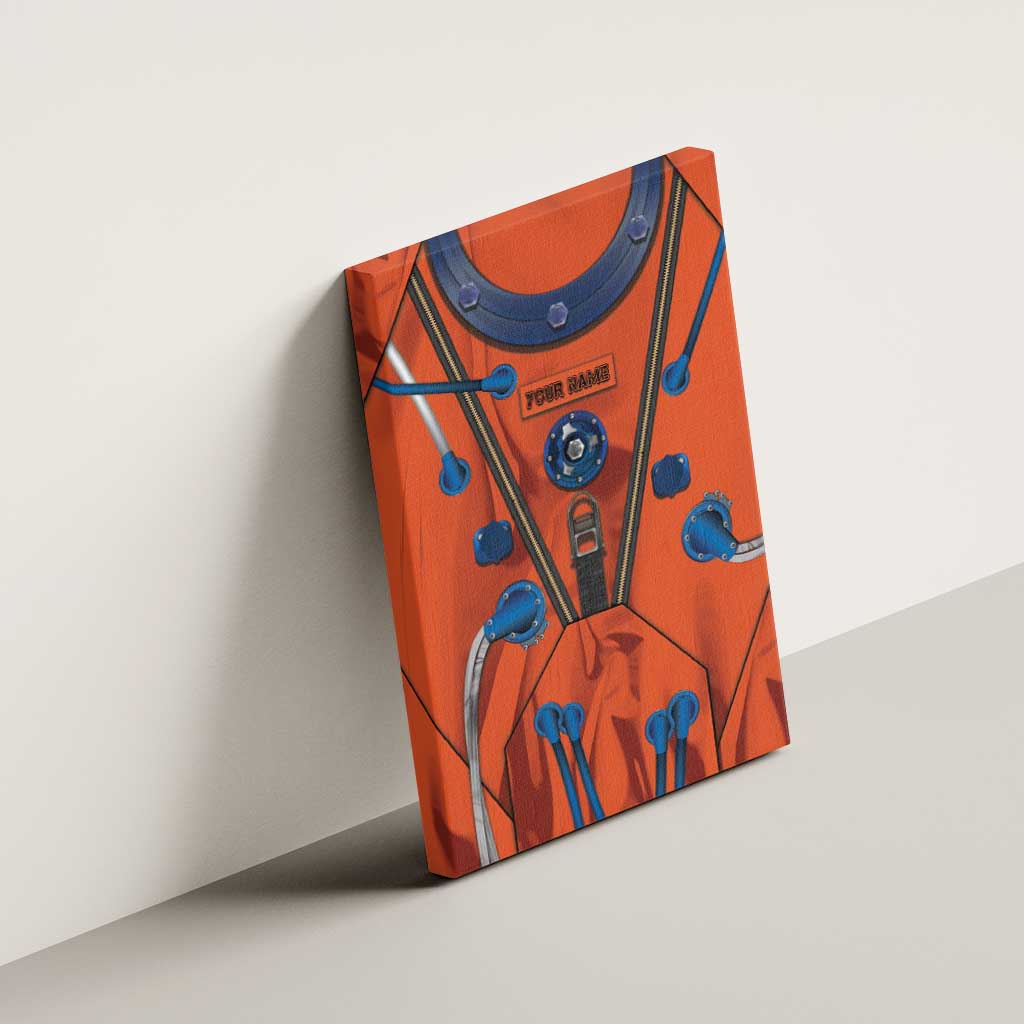 Personalized Astronaut Canvas Wall Art Space Diving Suit India - Wonder Print Shop