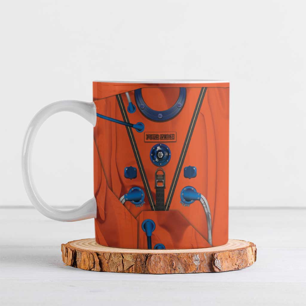 Personalized Astronaut Ceramic Mug Space Diving Suit India - Wonder Print Shop