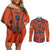 Personalized Astronaut Couples Matching Off Shoulder Short Dress and Long Sleeve Button Shirt Space Diving Suit India - Wonder Print Shop