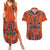 Personalized Astronaut Couples Matching Summer Maxi Dress and Hawaiian Shirt Space Diving Suit India - Wonder Print Shop
