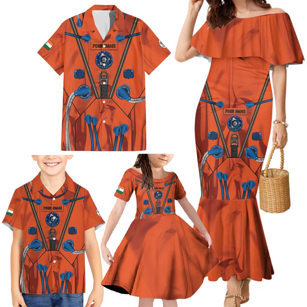 Personalized Astronaut Family Matching Mermaid Dress and Hawaiian Shirt Space Diving Suit India - Wonder Print Shop