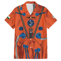 Personalized Astronaut Family Matching Off The Shoulder Long Sleeve Dress and Hawaiian Shirt Space Diving Suit India - Wonder Print Shop