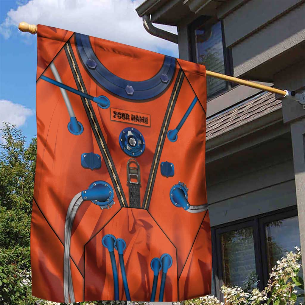 Personalized Astronaut Garden Flag Space Diving Suit India - Wonder Print Shop