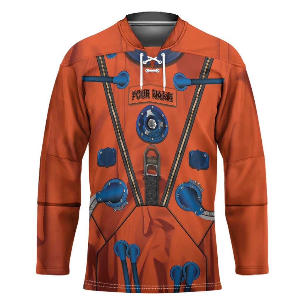 Personalized Astronaut Hockey Jersey Space Diving Suit India - Wonder Print Shop