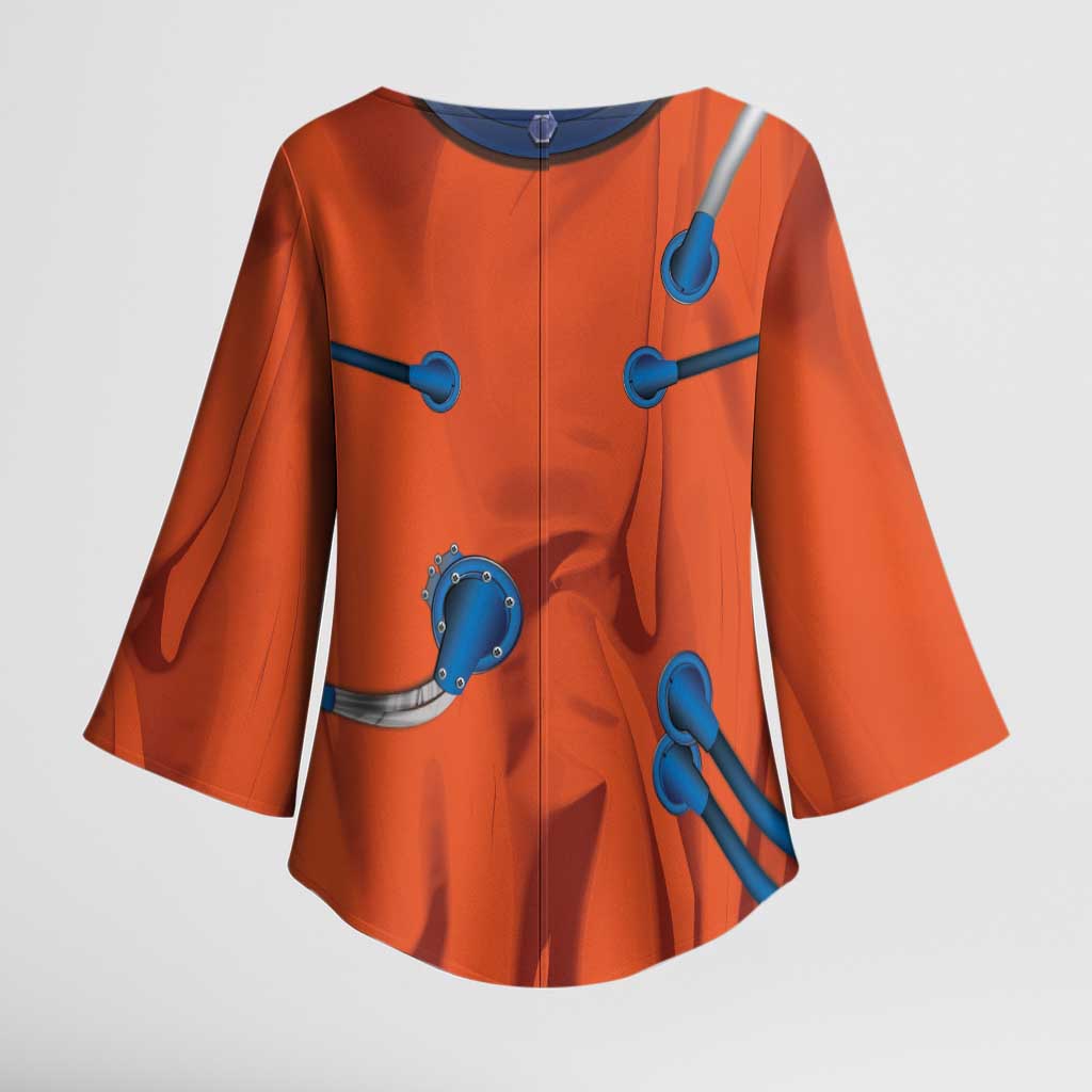 Personalized Astronaut Kimono Sleeve Blouse Space Diving Suit India - Wonder Print Shop