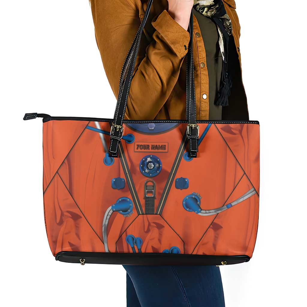 Personalized Astronaut Leather Tote Bag Space Diving Suit India - Wonder Print Shop