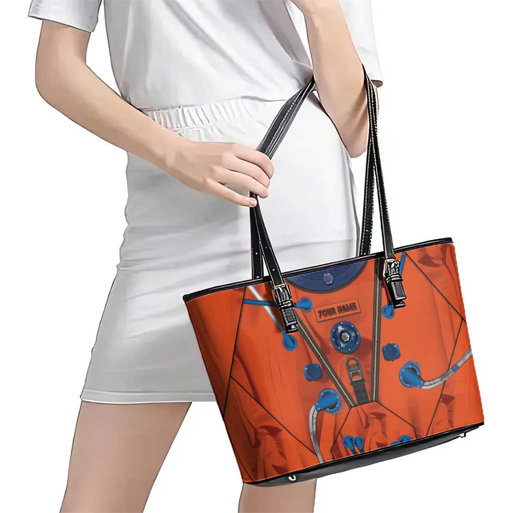 Personalized Astronaut Leather Tote Bag Space Diving Suit India - Wonder Print Shop