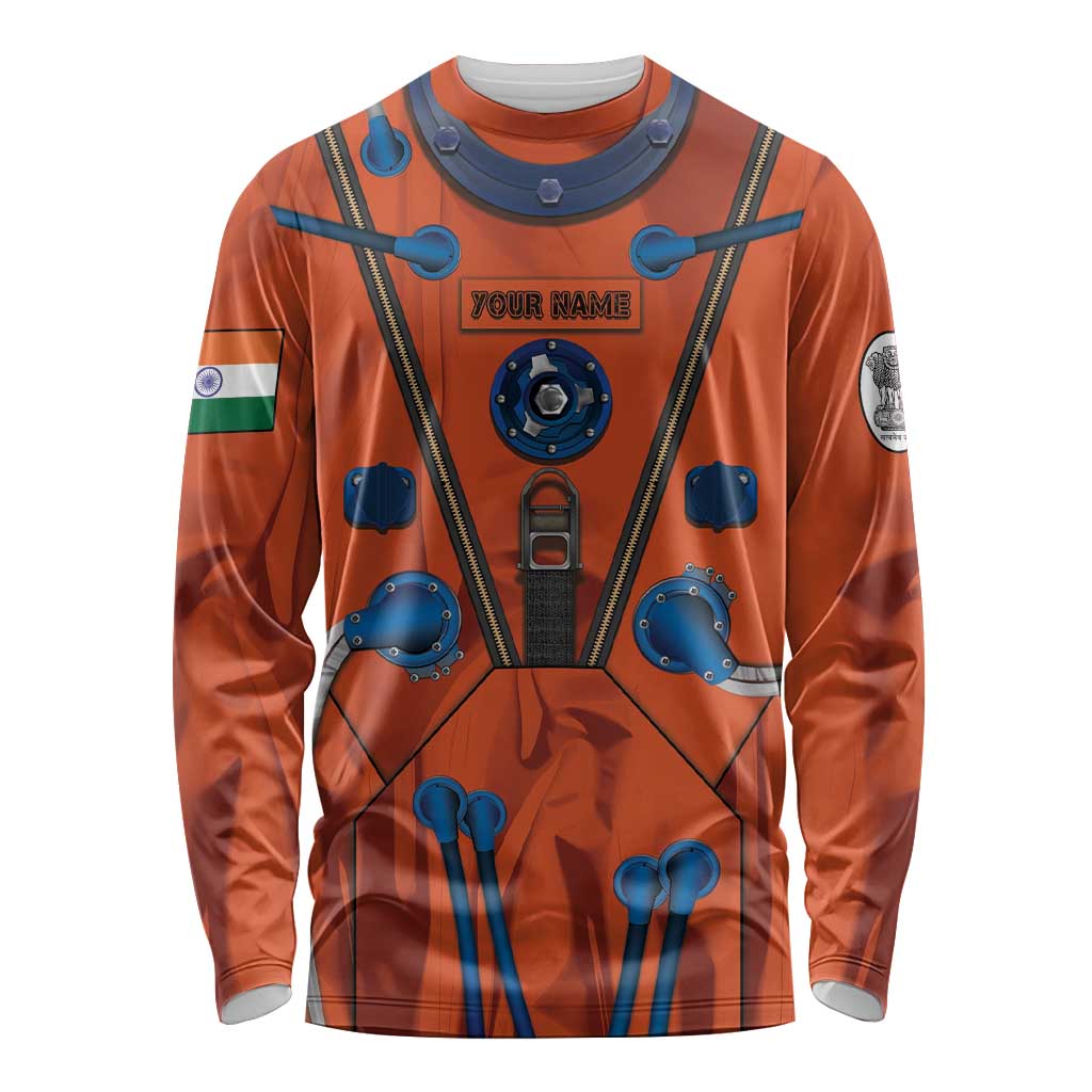 Personalized Astronaut Long Sleeve Shirt Space Diving Suit India - Wonder Print Shop
