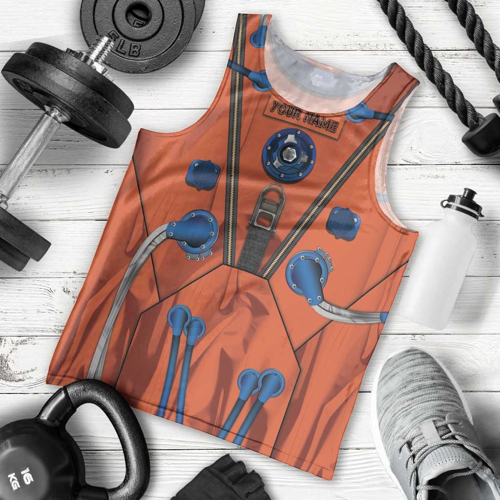 Personalized Astronaut Men Tank Top Space Diving Suit India - Wonder Print Shop
