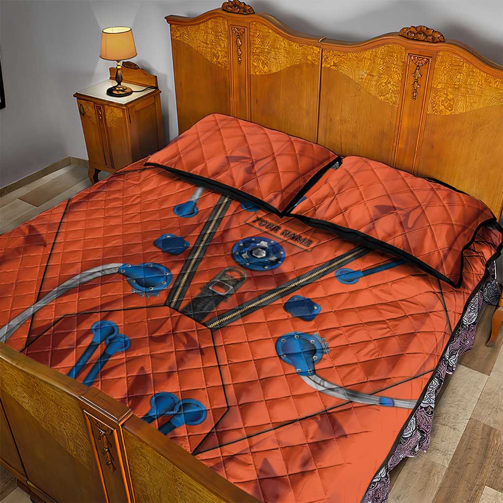 Personalized Astronaut Quilt Bed Set Space Diving Suit India - Wonder Print Shop