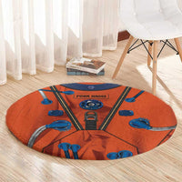 Personalized Astronaut Round Carpet Space Diving Suit India - Wonder Print Shop