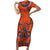 Personalized Astronaut Short Sleeve Bodycon Dress Space Diving Suit India - Wonder Print Shop