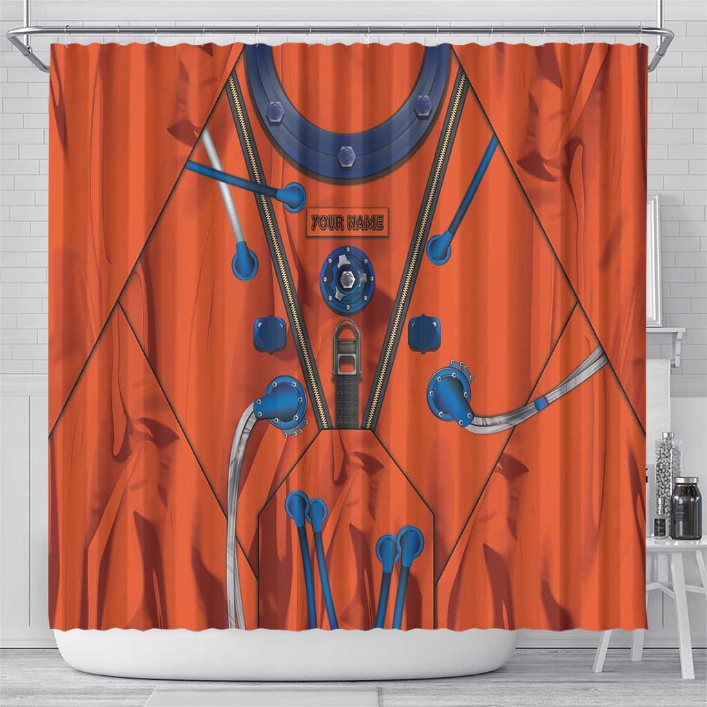 Personalized Astronaut Shower Curtain Space Diving Suit India - Wonder Print Shop