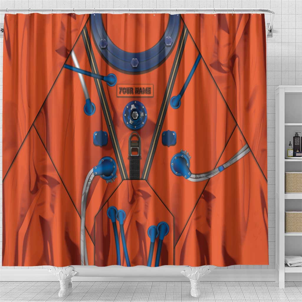 Personalized Astronaut Shower Curtain Space Diving Suit India - Wonder Print Shop