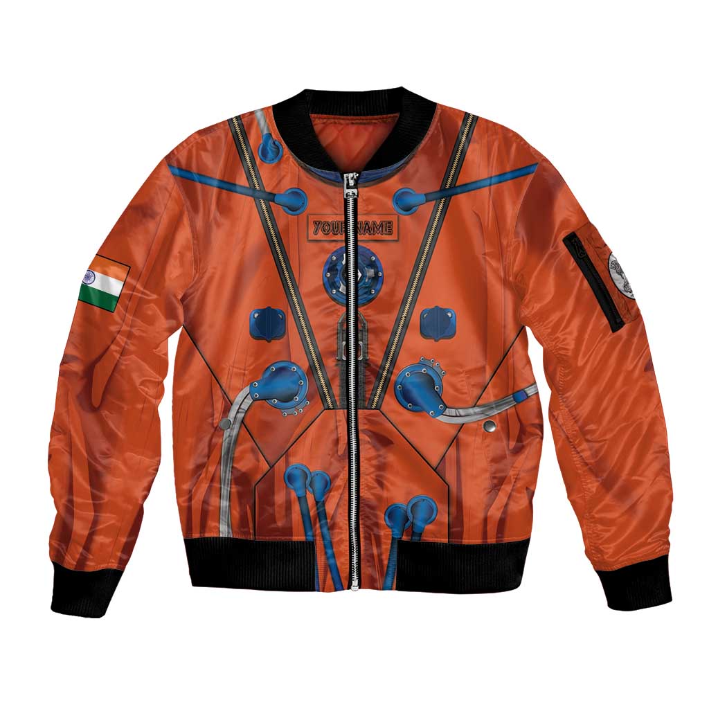 Personalized Astronaut Sleeve Zip Bomber Jacket Space Diving Suit India - Wonder Print Shop