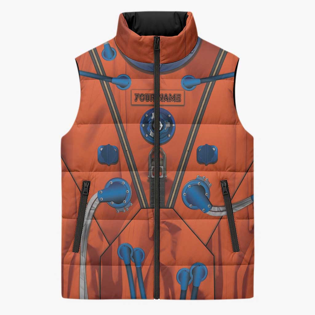 Personalized Astronaut Sleeveless Puffer Jacket Space Diving Suit India - Wonder Print Shop