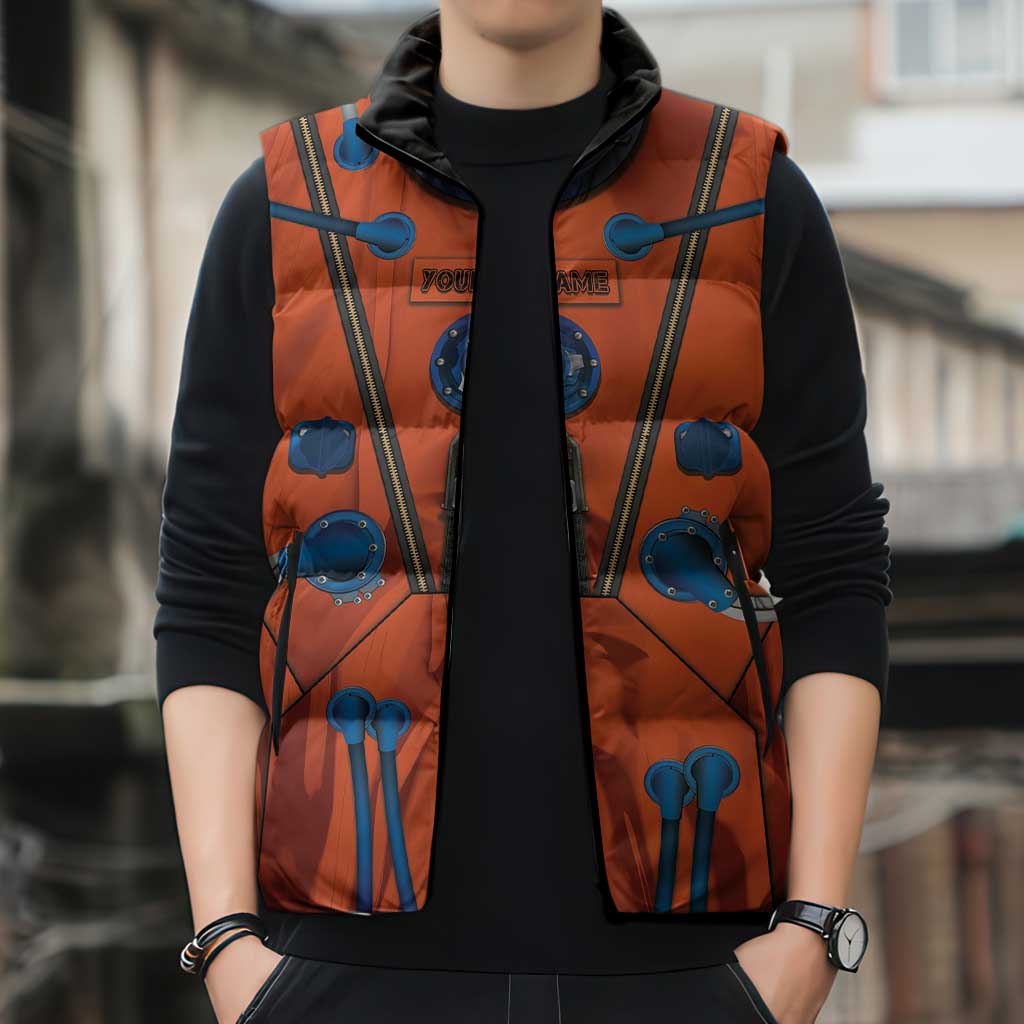 Personalized Astronaut Sleeveless Puffer Jacket Space Diving Suit India - Wonder Print Shop