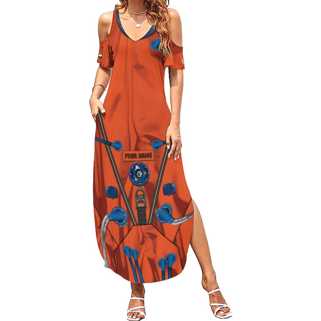 Personalized Astronaut Summer Maxi Dress Space Diving Suit India - Wonder Print Shop