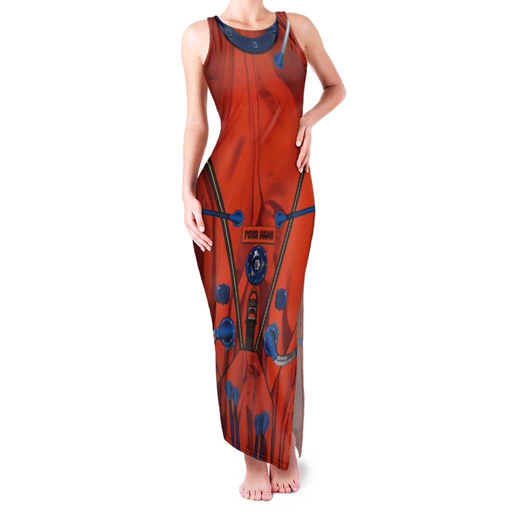 Personalized Astronaut Tank Maxi Dress Space Diving Suit India - Wonder Print Shop