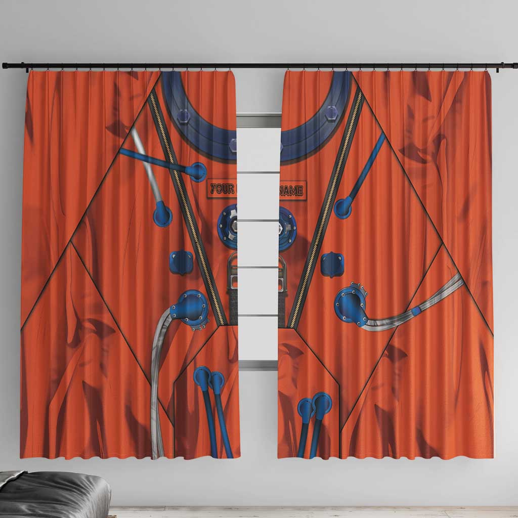 Personalized Astronaut Window Curtain Space Diving Suit India - Wonder Print Shop