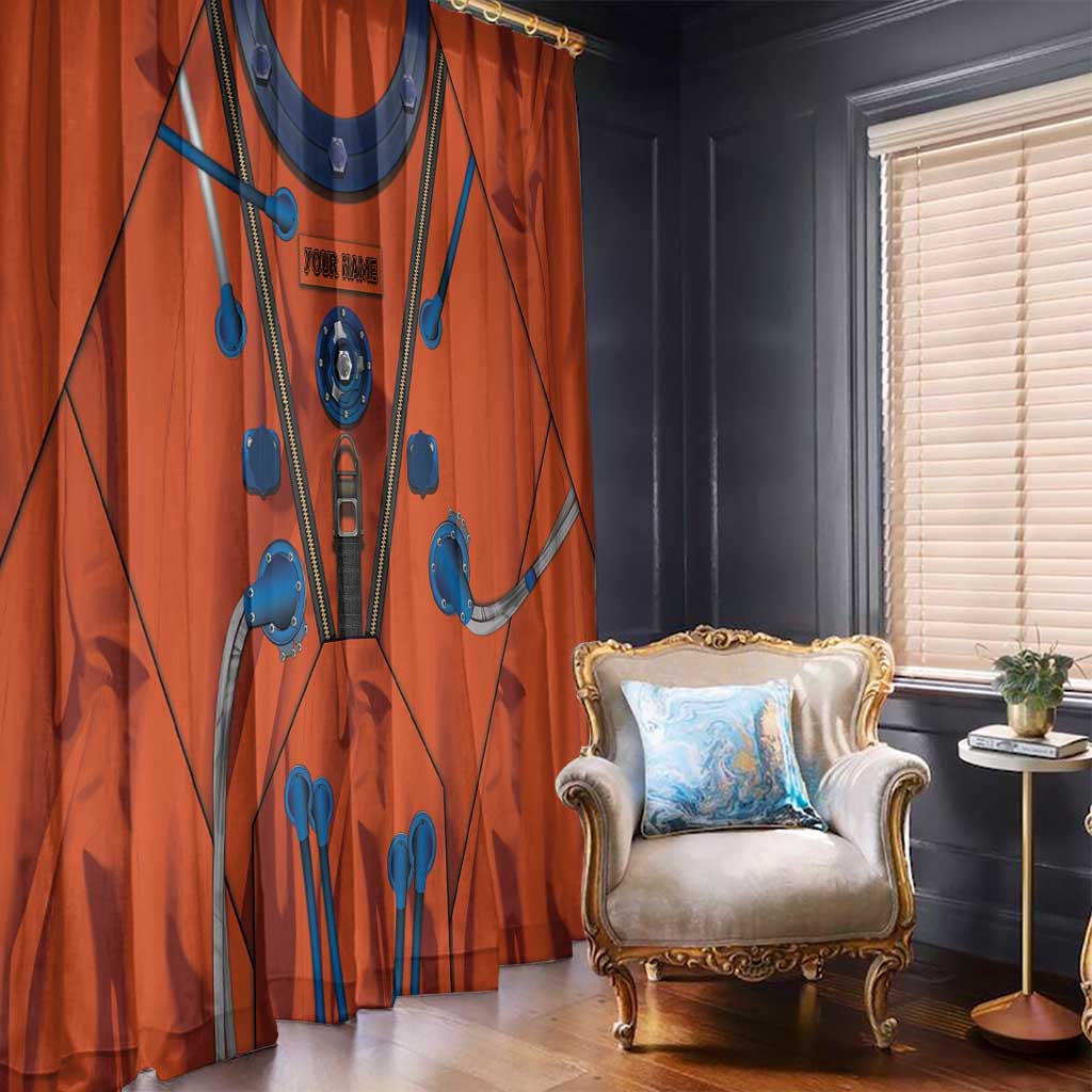 Personalized Astronaut Window Curtain Space Diving Suit India - Wonder Print Shop