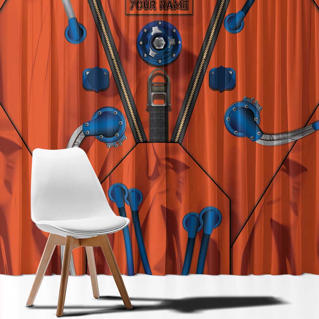 Personalized Astronaut Window Curtain Space Diving Suit India - Wonder Print Shop
