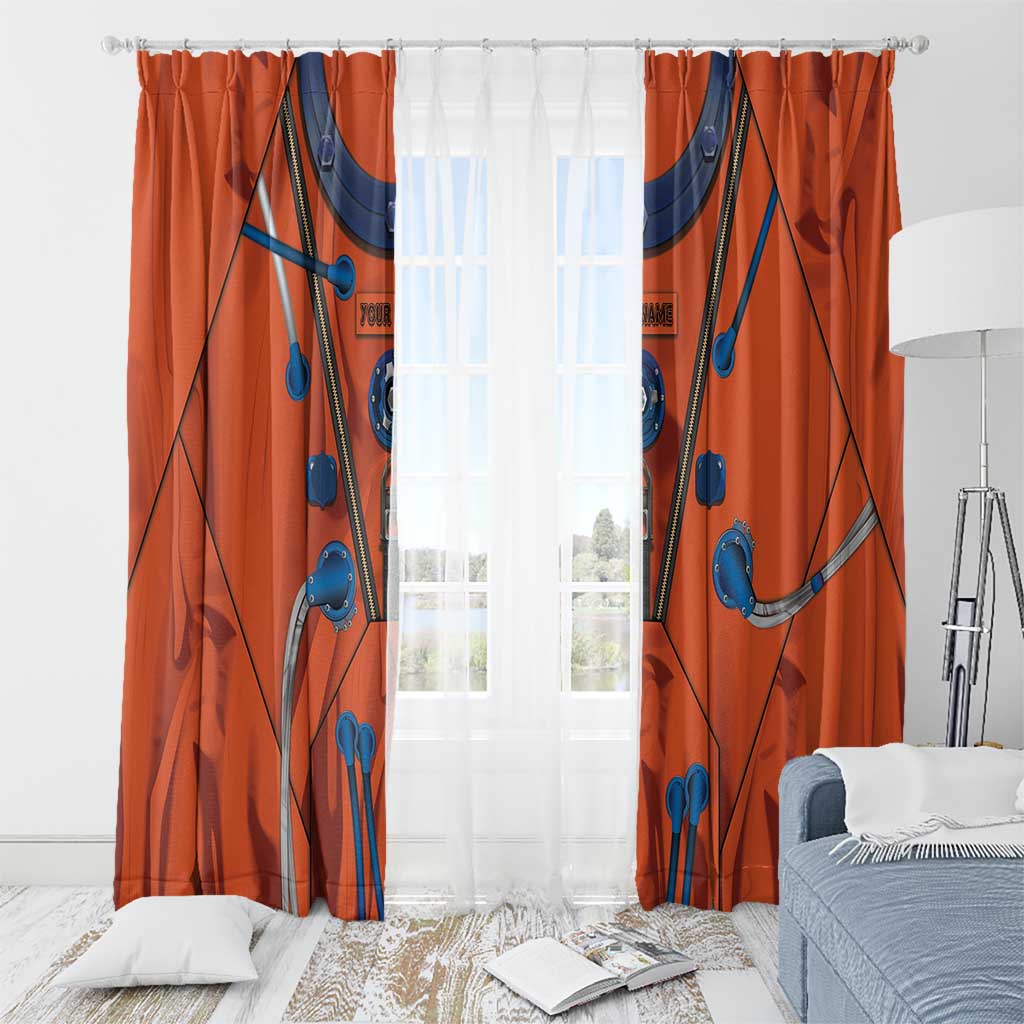 Personalized Astronaut Window Curtain Space Diving Suit India - Wonder Print Shop